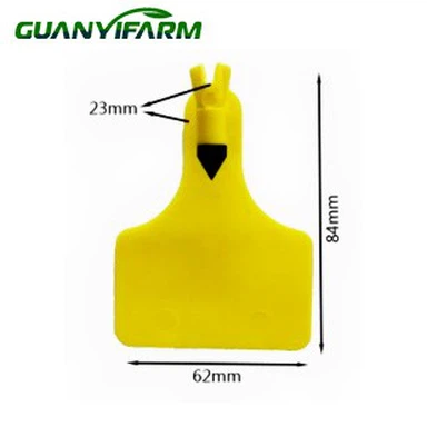 برچسب گوش تک تکه متوسط با سر مشکی